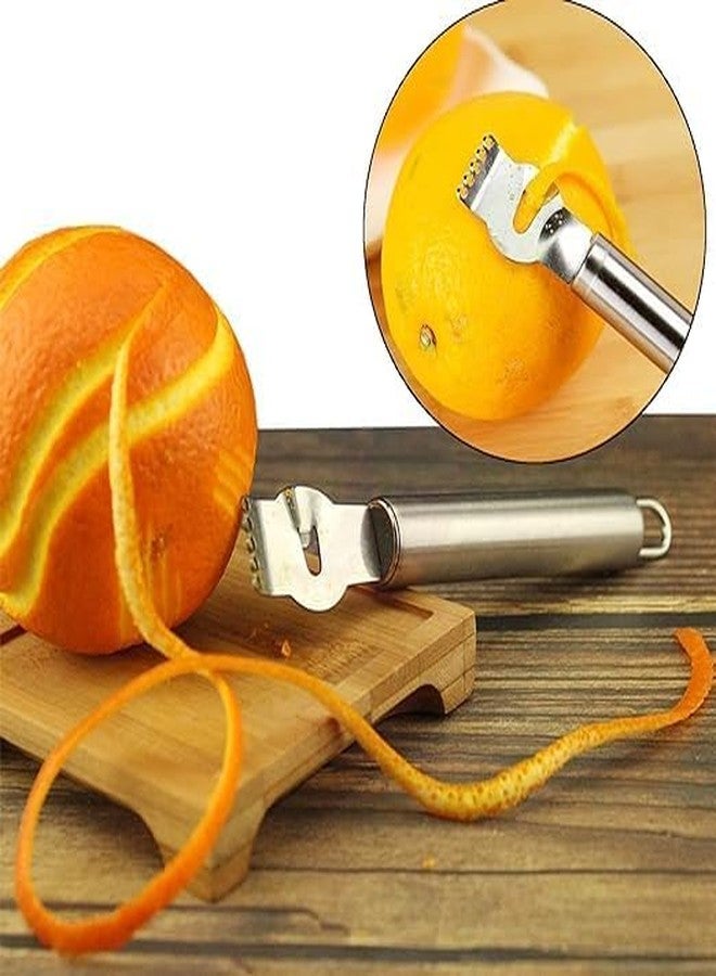 MAYANSHH MAYANSH Stainless Steel Lemon Zester, Lemon, Ginger, Garlic, Chopware, for Home, Hotel, Bar & Party 1PC (Multicolor) - Image 5